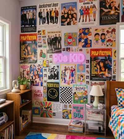 Use wall art to create the vibe